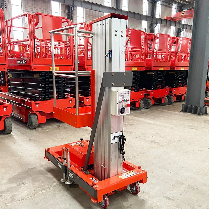 Lift Paduan Aluminium Tiang Tunggal Listrik